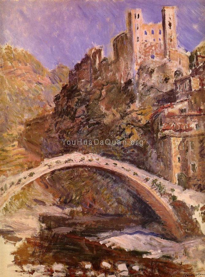 The Castle at Dolceacqua - 克劳德·莫奈